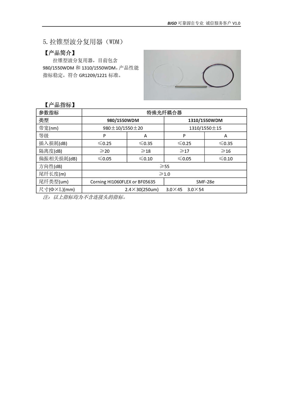 BJGD光纤耦合器V1